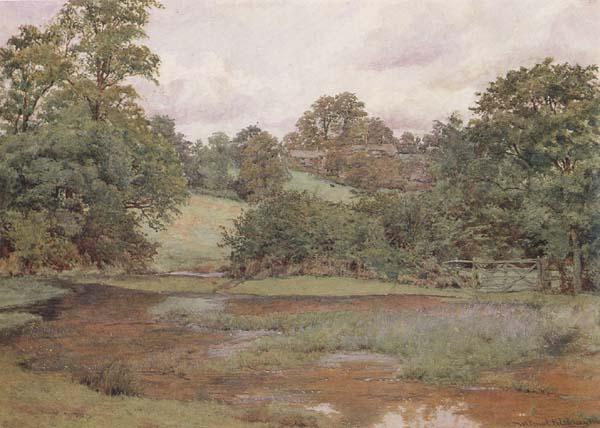Wilmot Pilsbury,RWS Landscape in Leicestershire (mk46)